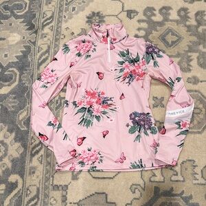 Bogner fire + ice x LoveShackFancy ski top